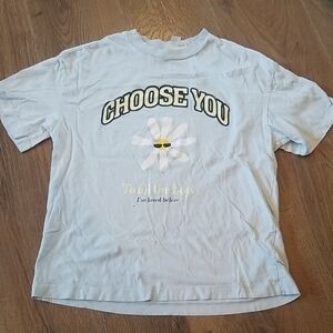 Light Blue Graphic T-Shirt